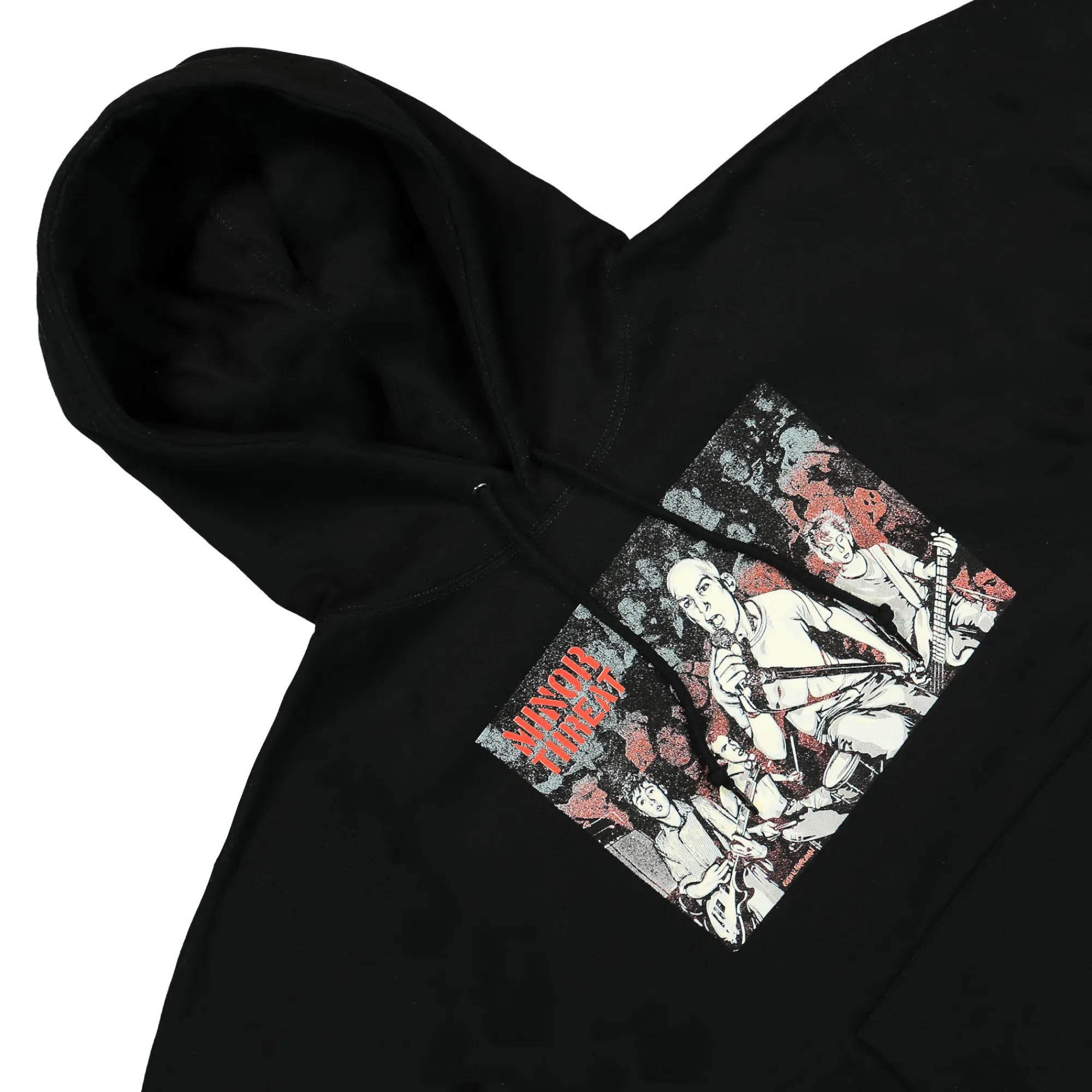 Sweatshirts & Hoodies^Obey Minor Threat x Gef Just A Minor Threat Hood Black