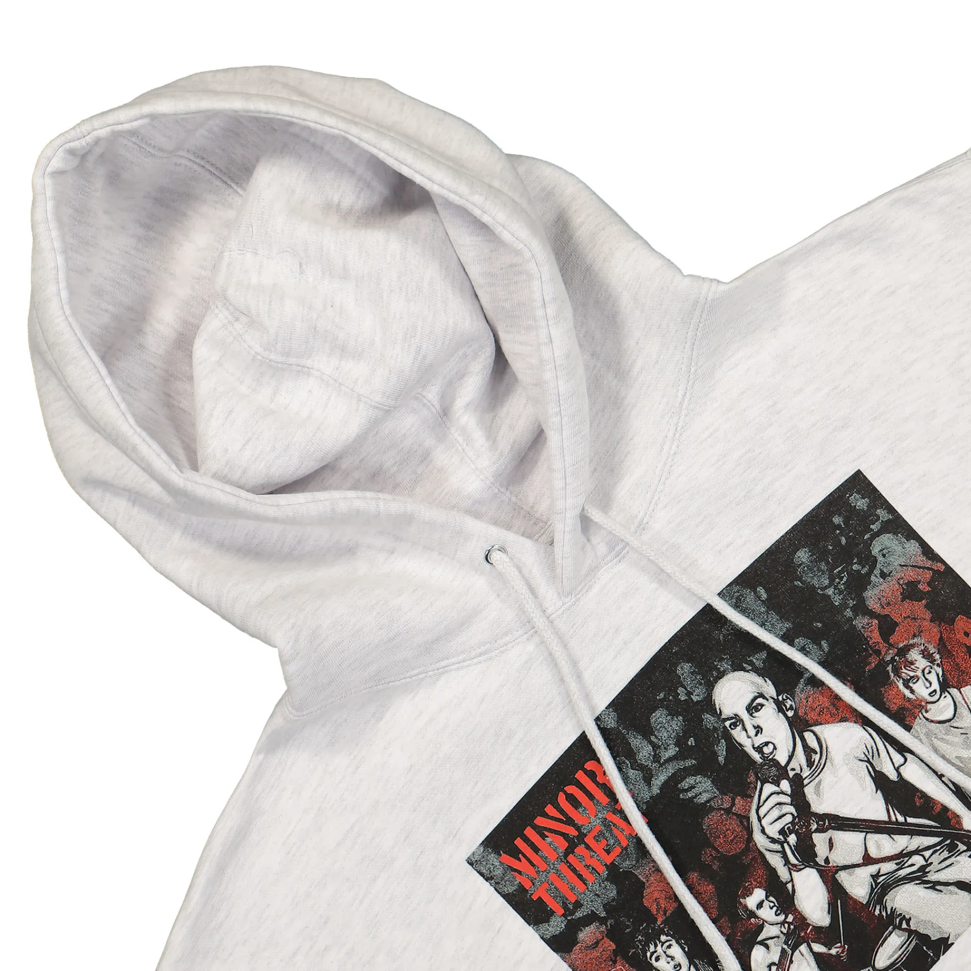 Sweatshirts & Hoodies^Obey Minor Threat x Gef just A Minor Threat Hood HeatherGrey