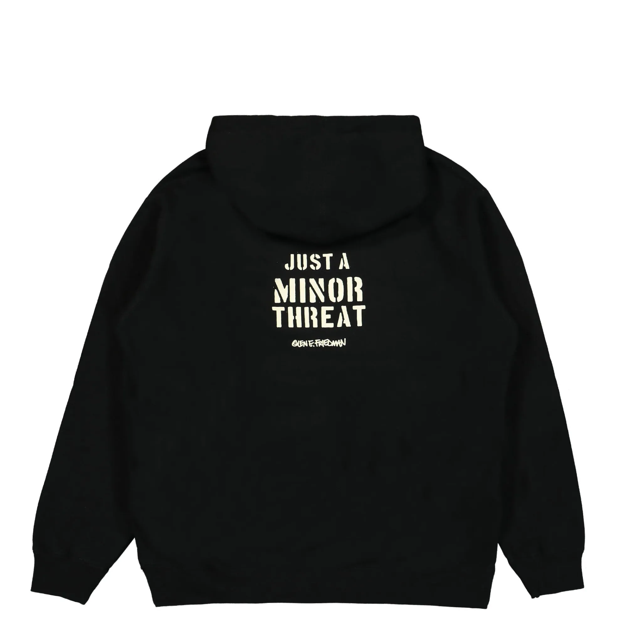 Sweatshirts & Hoodies^Obey Minor Threat x Gef Just A Minor Threat Hood Black