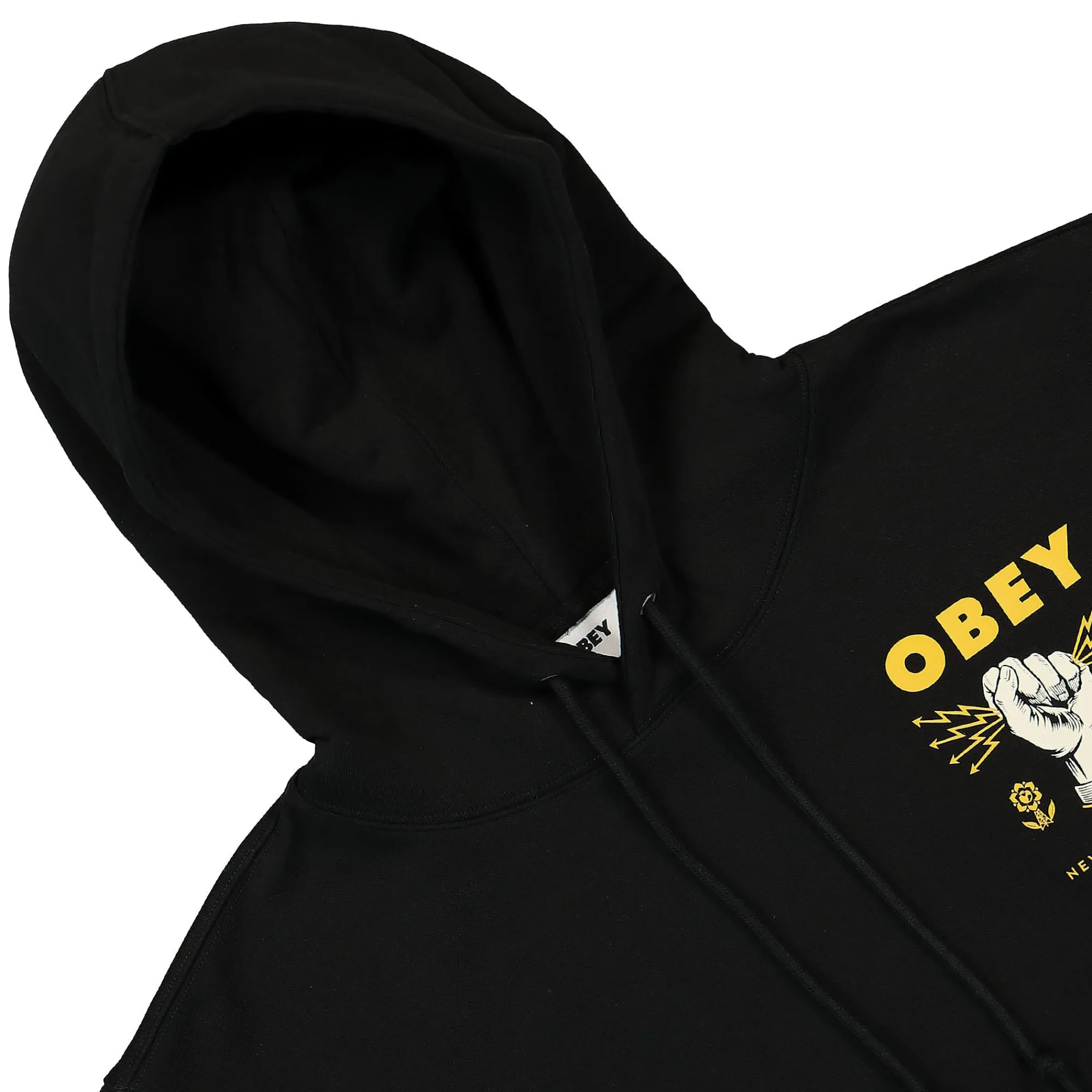 Sweatshirts & Hoodies^Obey New Clear Power Hoodie Black