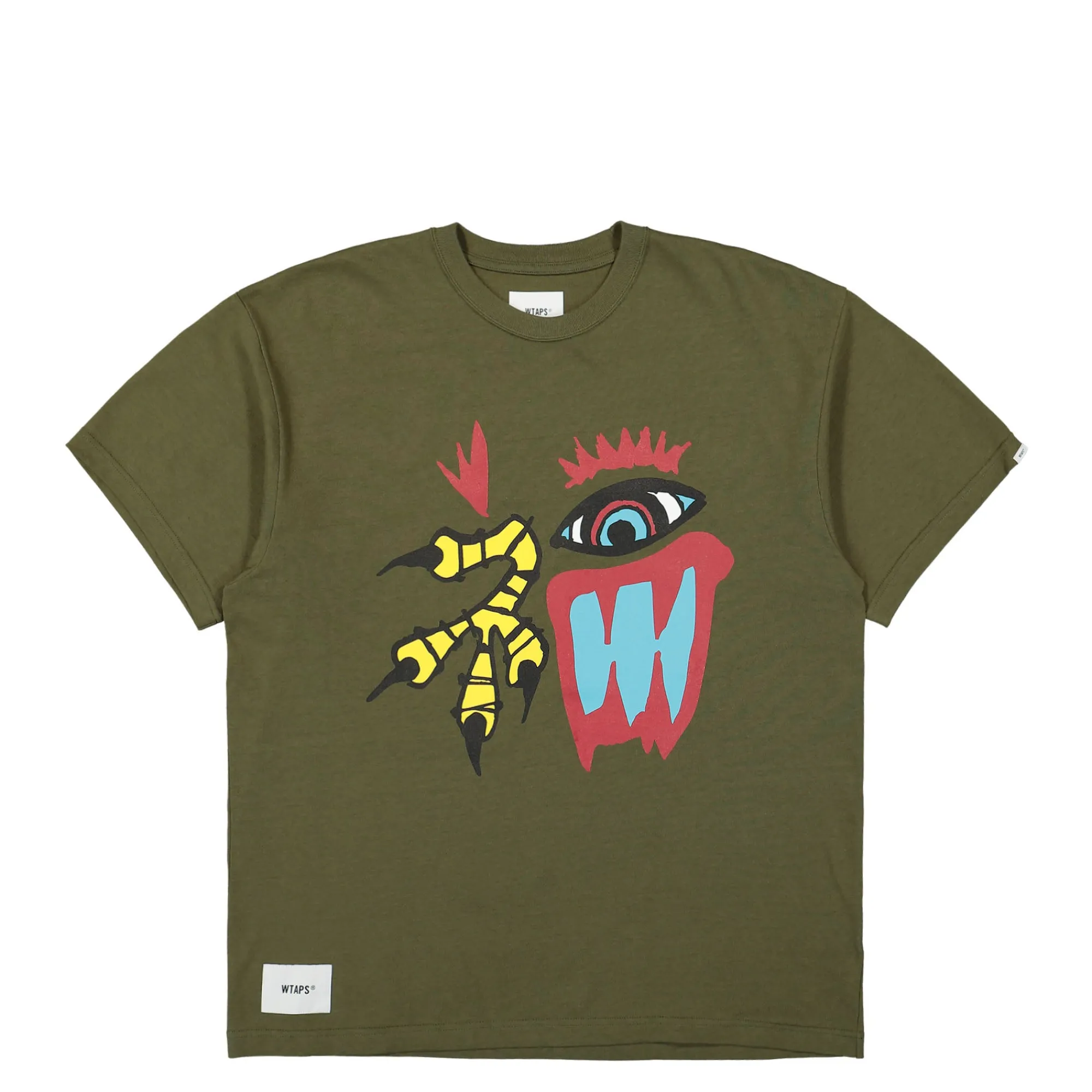 T-Shirts & Long Sleeves^WTAPS OBJ 04 / SS / Cotton. Fuku OliveDrab