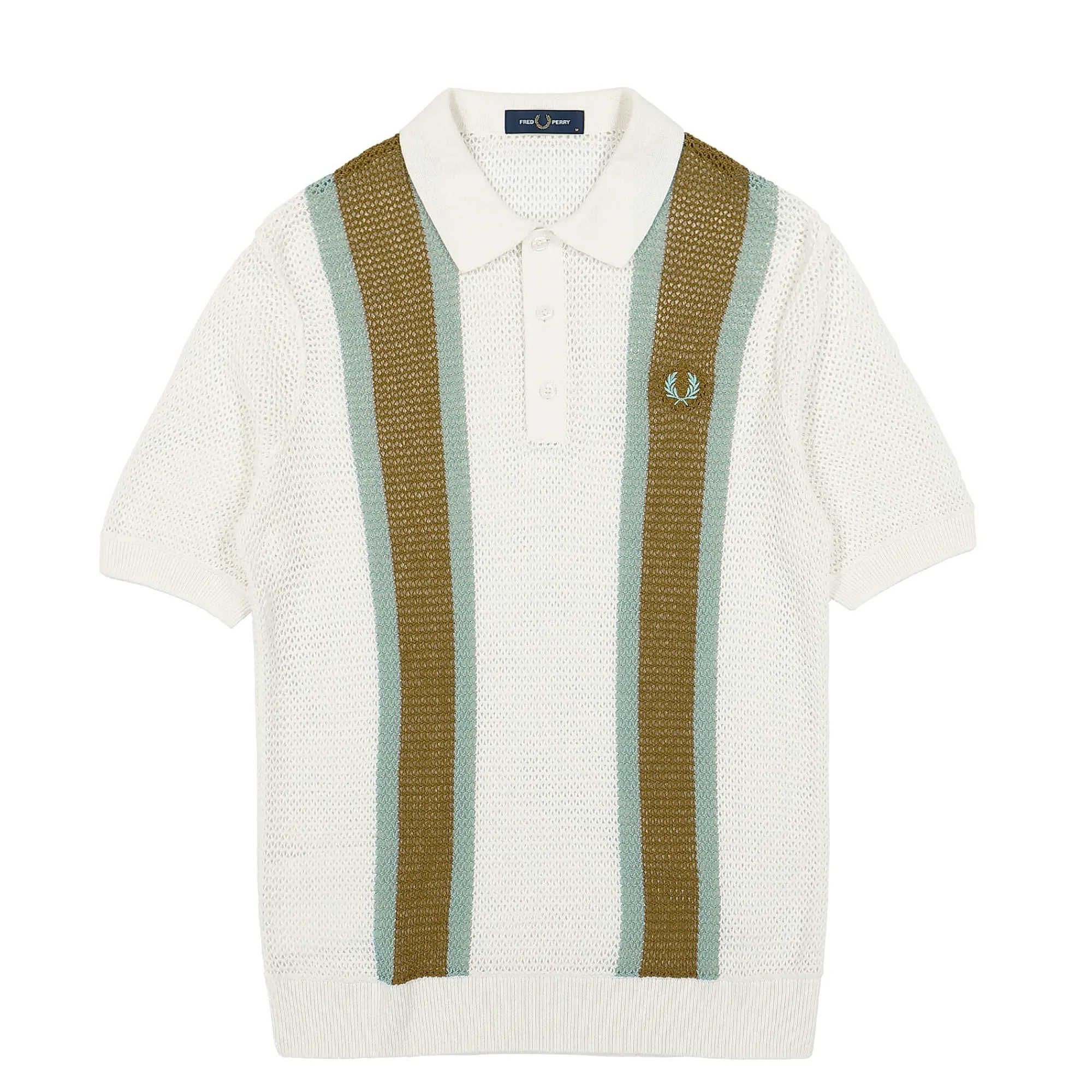 T-Shirts & Long Sleeves^Fred Perry Open Knit Shirt SnowWhite