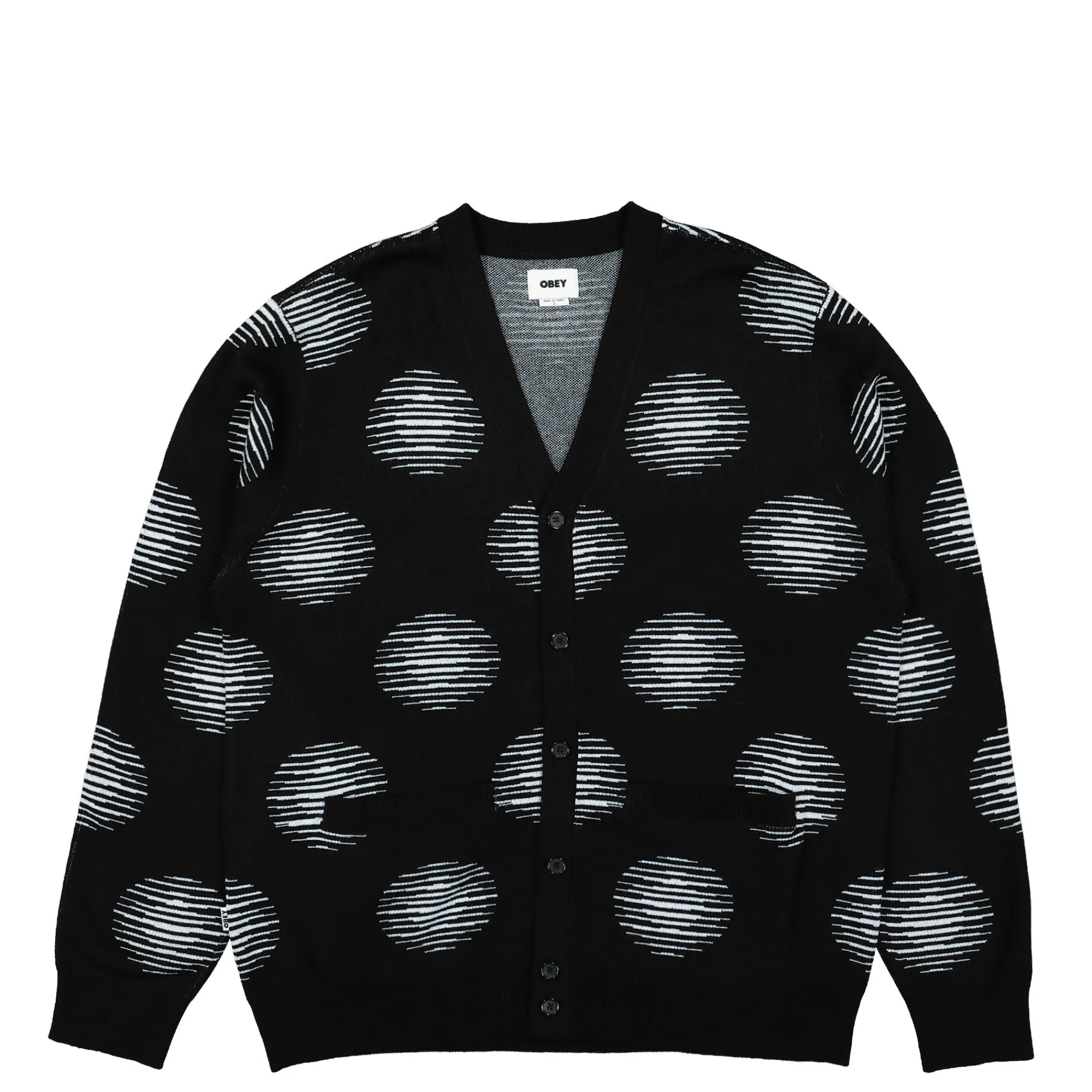 Sweatshirts & Hoodies^Obey Oval Cardigan BlackMulti