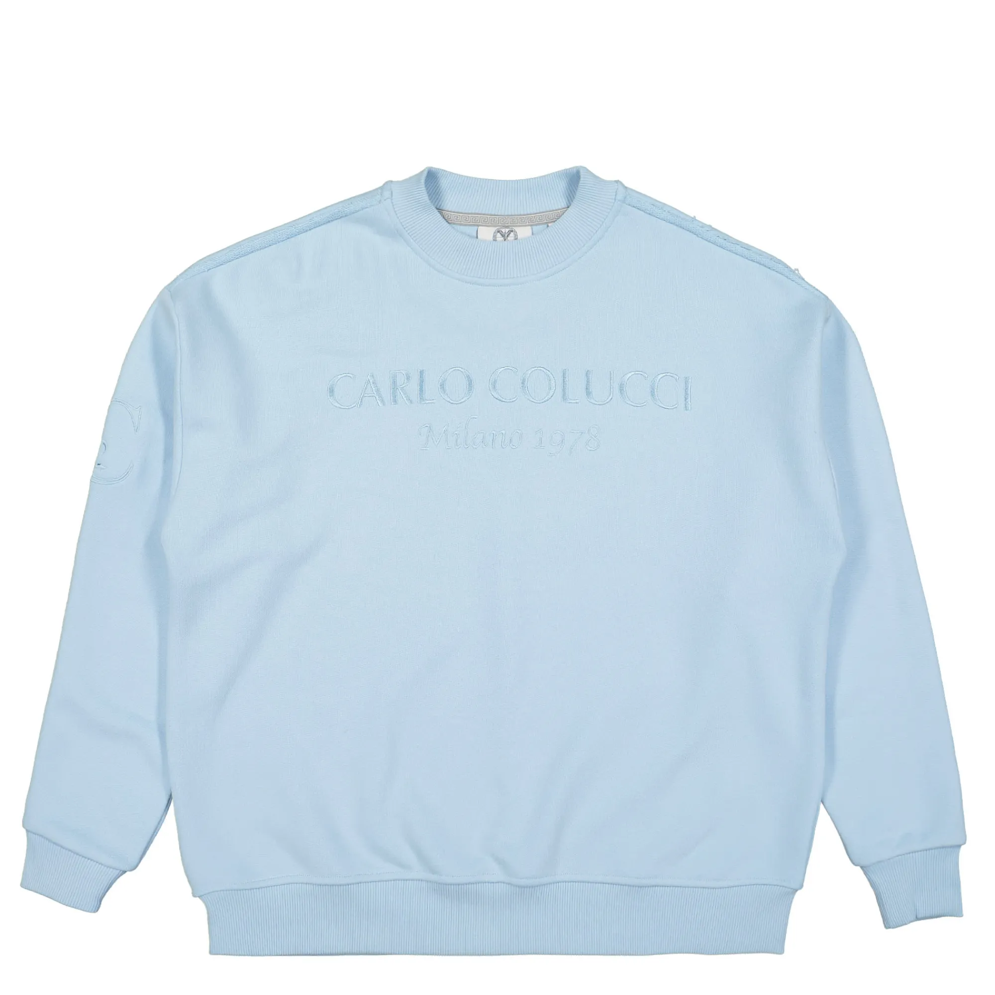 Sweatshirts & Hoodies^Carlo Colucci Oversize Sweatshirt Blue