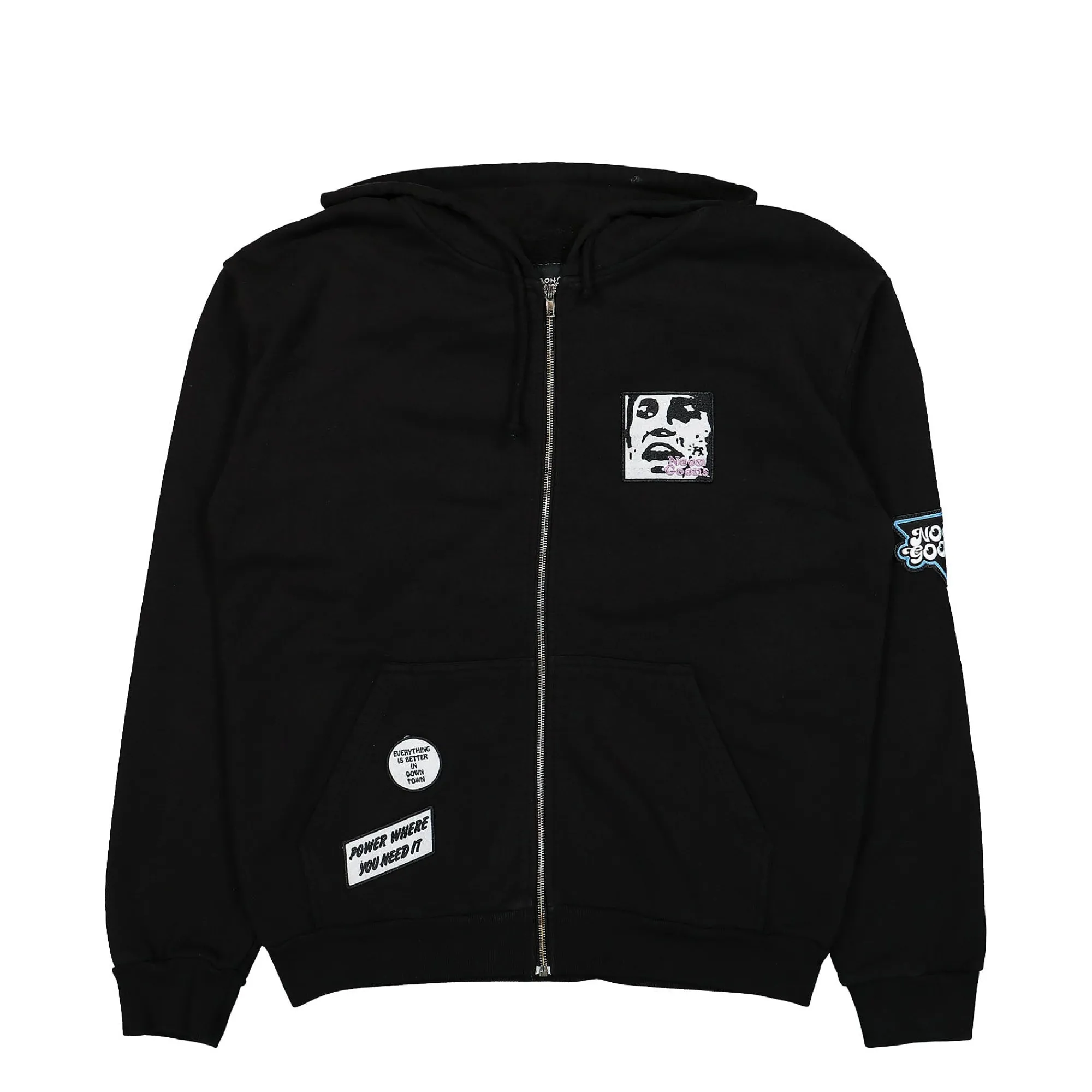 Sweatshirts & Hoodies^Noon Goons Patches Zip Hoodie Black