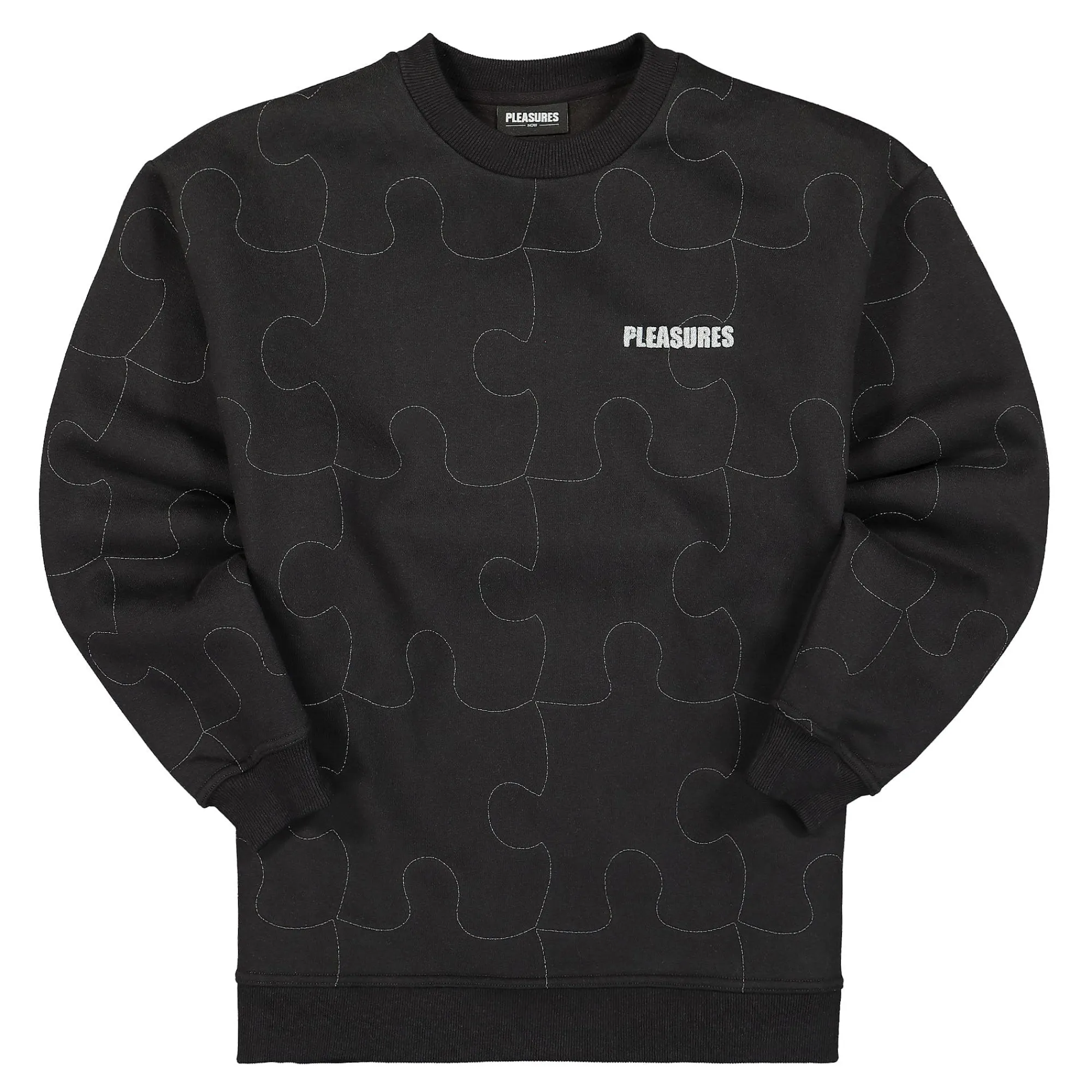 Sweatshirts & Hoodies^Pleasures Pieces Reflective Crewneck Black