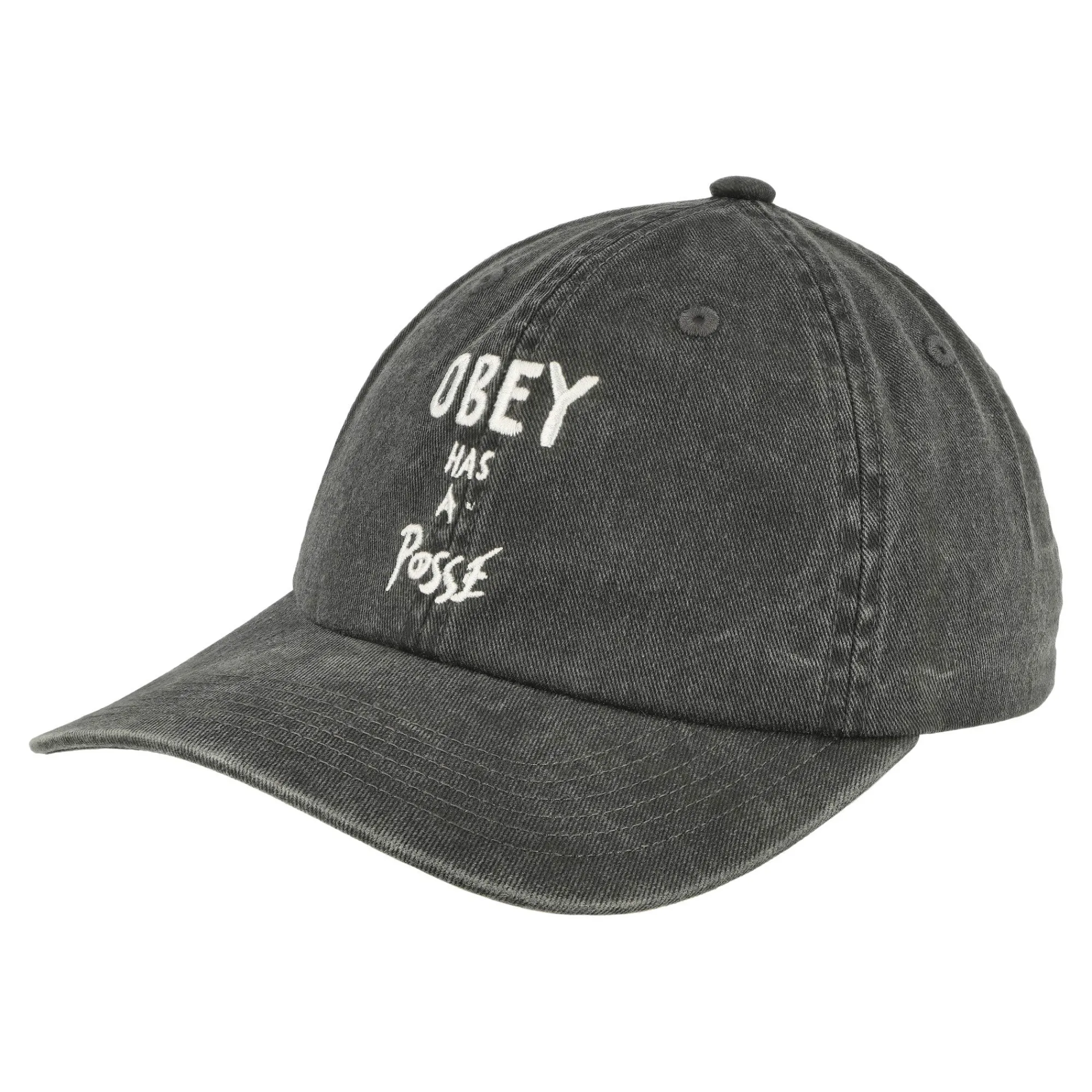 Caps, Hats & Beanies | Caps, Hats & Beanies^Obey Pigment Posse 6 Panel Snapback PigmentBlack