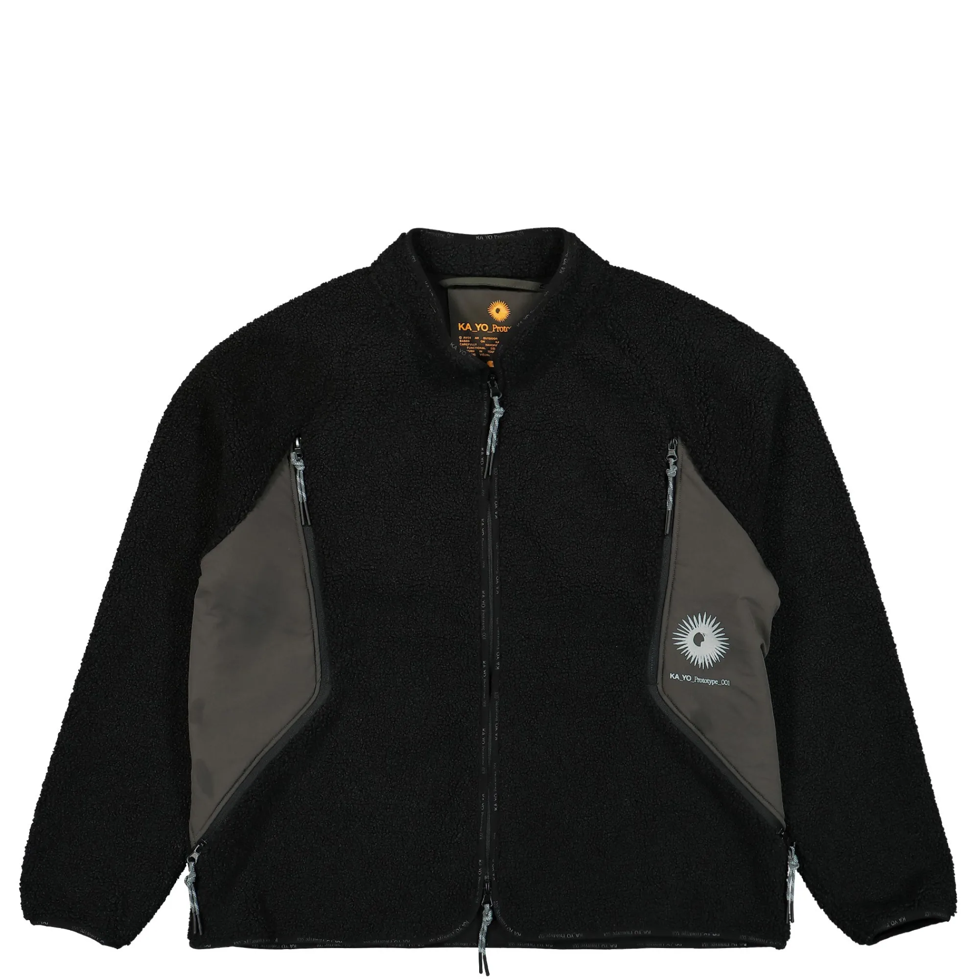 Jackets & Coats^KA_YO_Prototype Pile Fleece Jacket Black