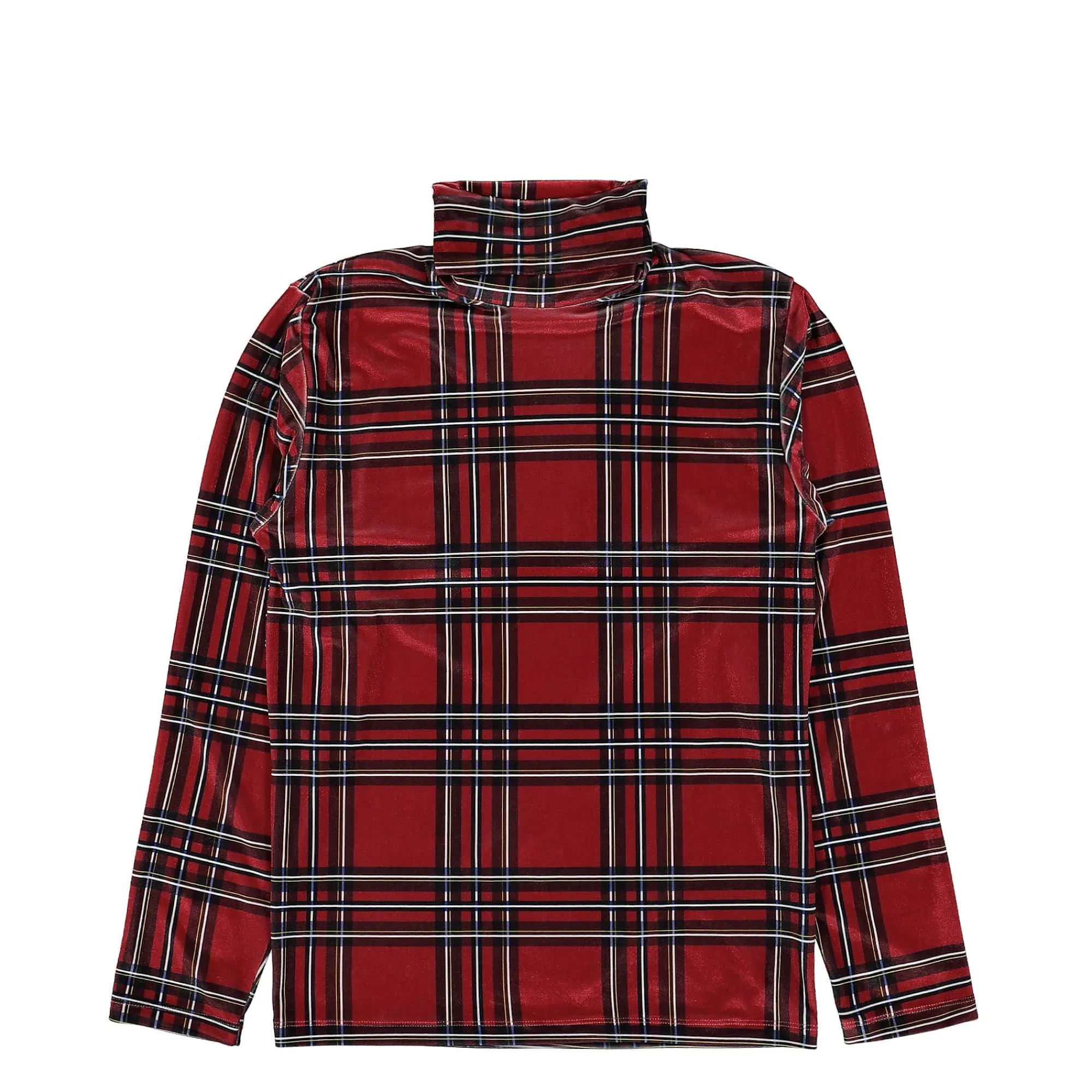 T-Shirts & Long Sleeves^Liberal Youth Ministry Plaid Velvet Turtleneck Red