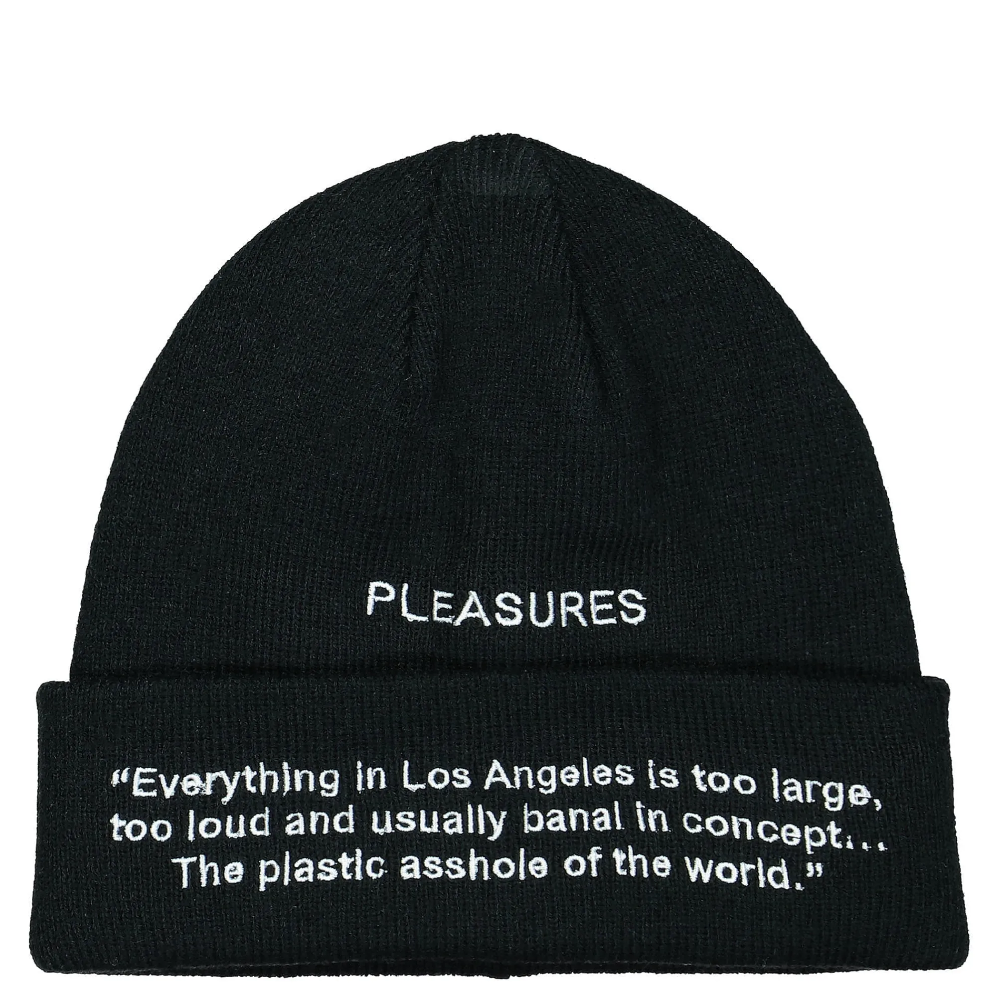 Caps, Hats & Beanies | Caps, Hats & Beanies^Pleasures Plastic Beanie Black