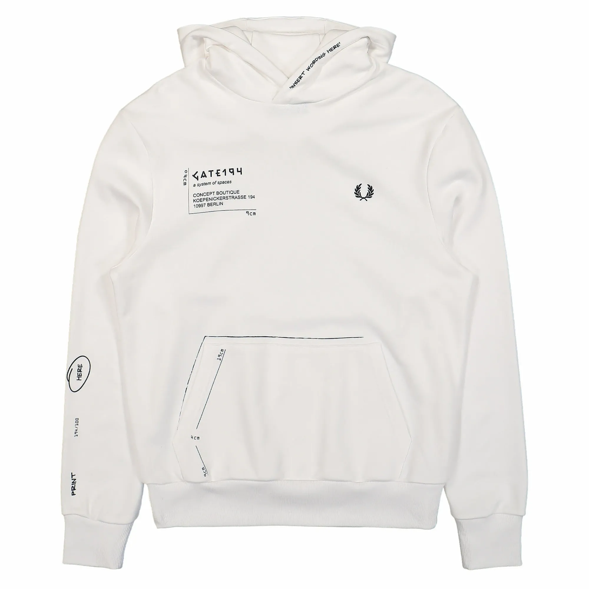 Sweatshirts & Hoodies^Fred Perry Printed Hooded Sweatshirt White