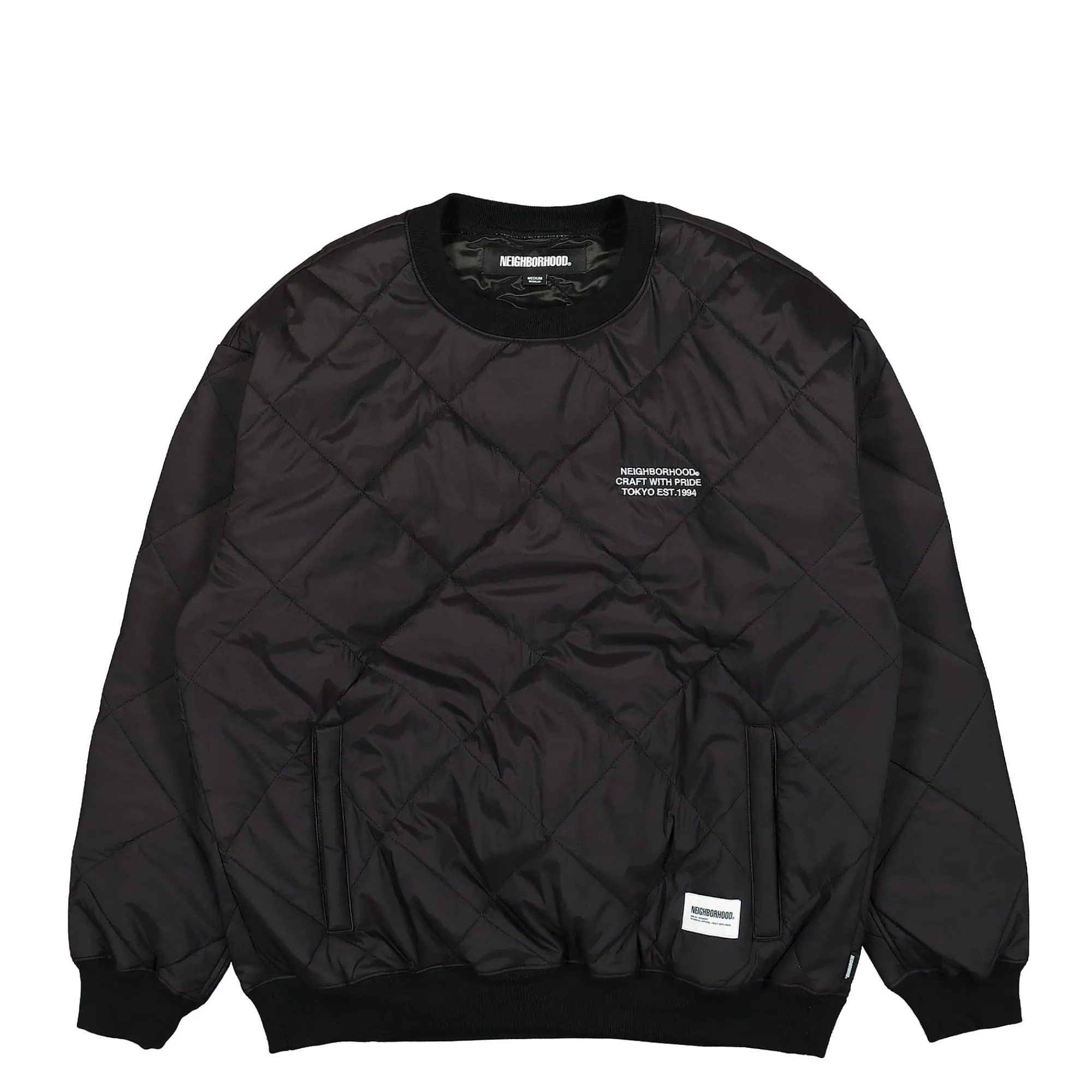 Sweatshirts & Hoodies^Neighborhood Quilting Pullover LS Shirt Black