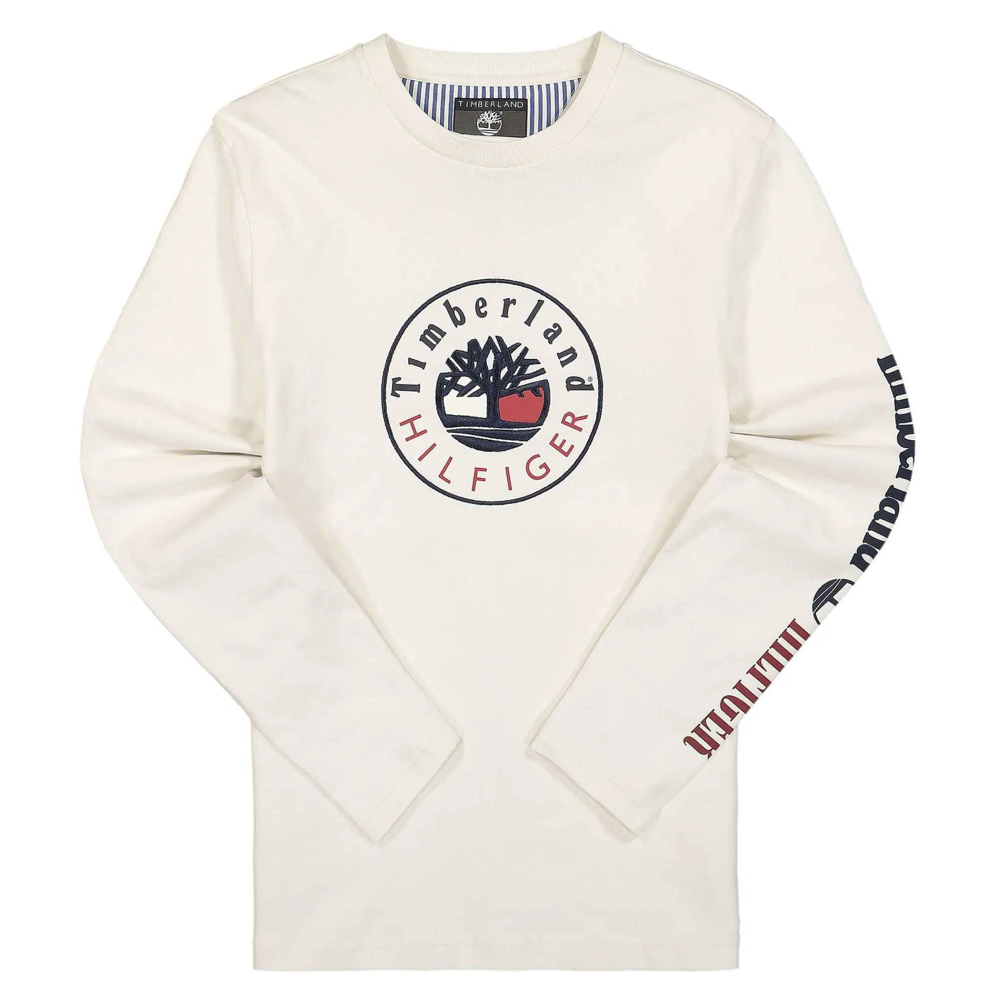 T-Shirts & Long Sleeves^Timberland Ri Logo Long Sleeve Ivory