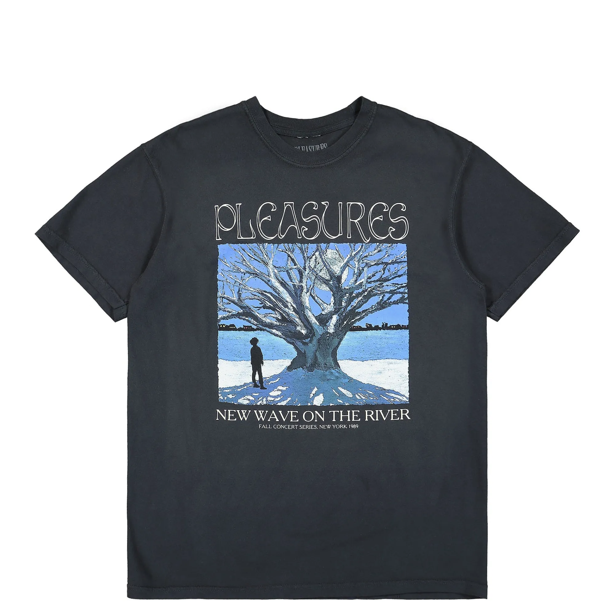 T-Shirts & Long Sleeves^Pleasures River Pigment Dye T-Shirt Black