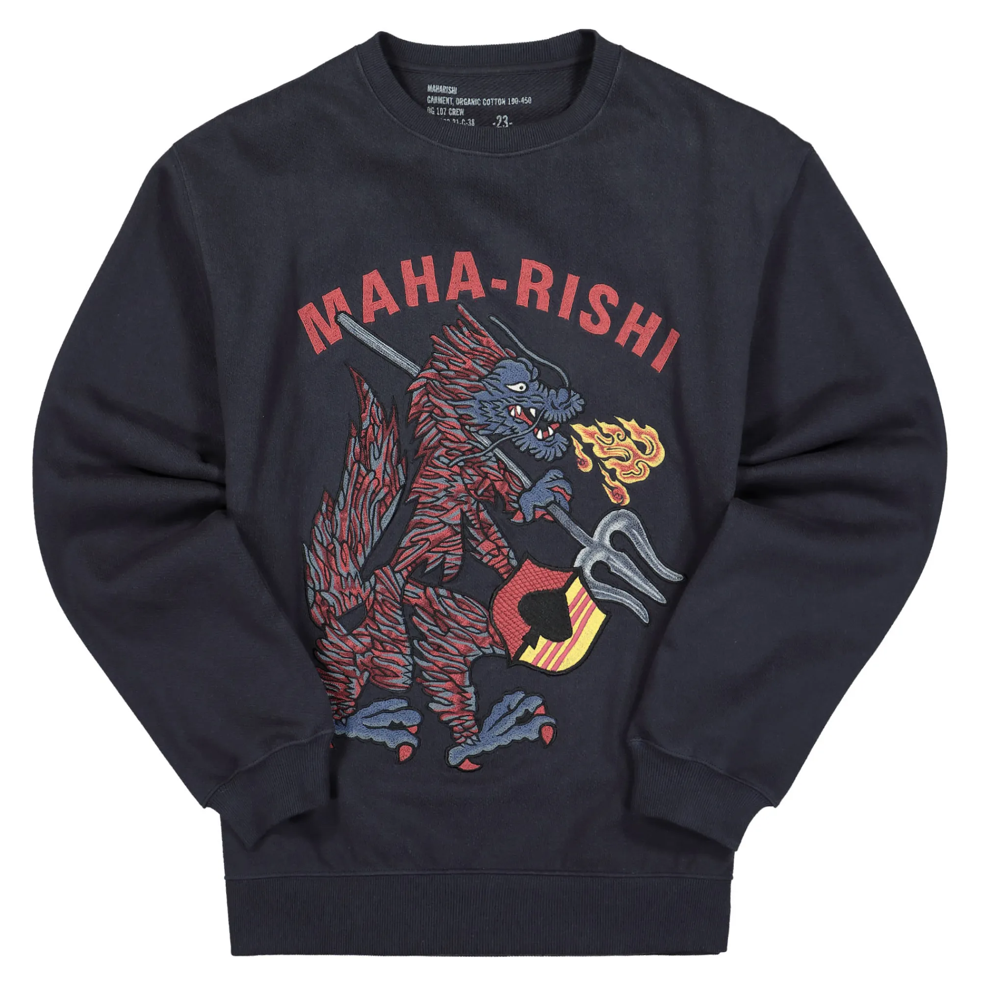 Sweatshirts & Hoodies^Maharishi Seadragon Crew Sweat Navy