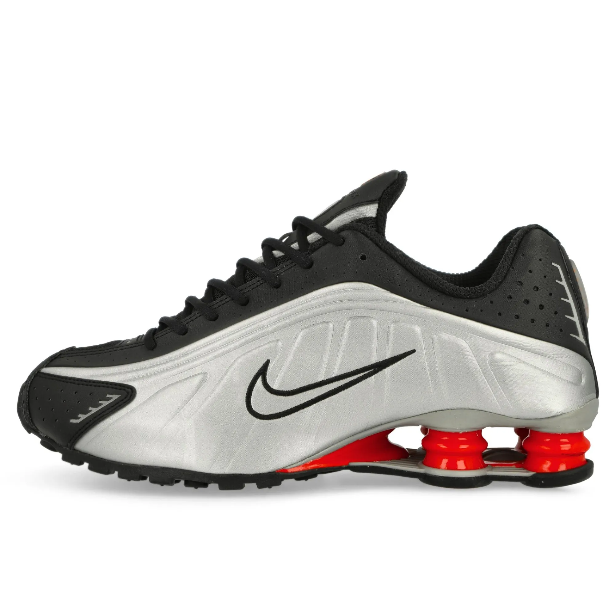 Low Tops | Retro & Running^Nike Shox R4 Black/MetallicSillver-MaxOrange