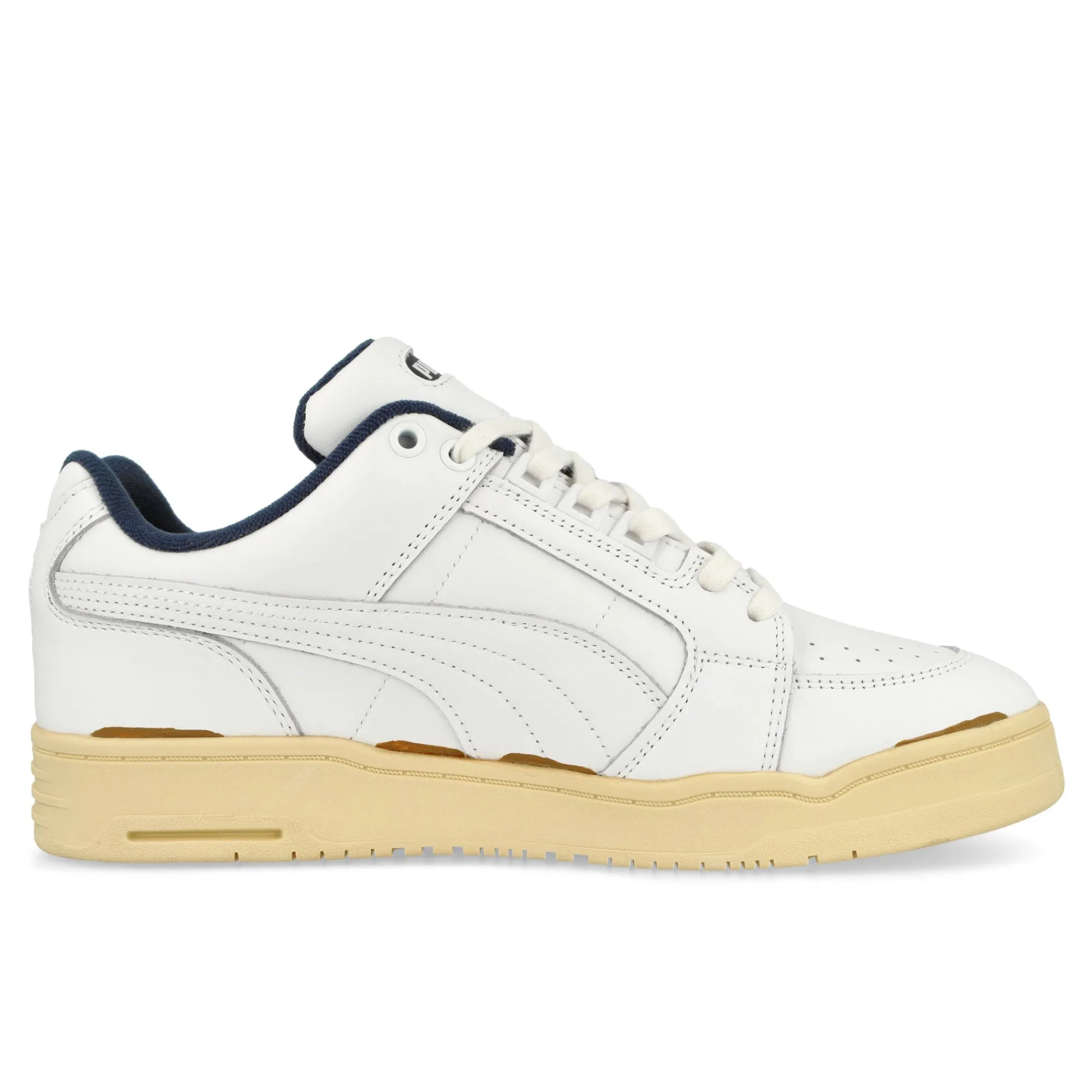 Low Tops | Basketball & Court^Puma Slipstream Lo PumaWhite-NewNavy-LightStraw