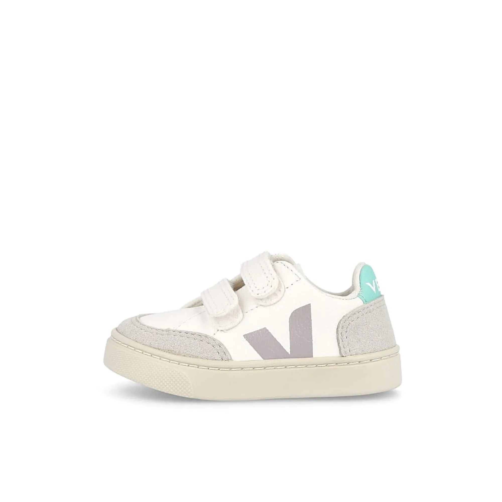 Grade School | Pre School^Veja small v-12 velcro chromefree Extra-White-Parme-Turquoise