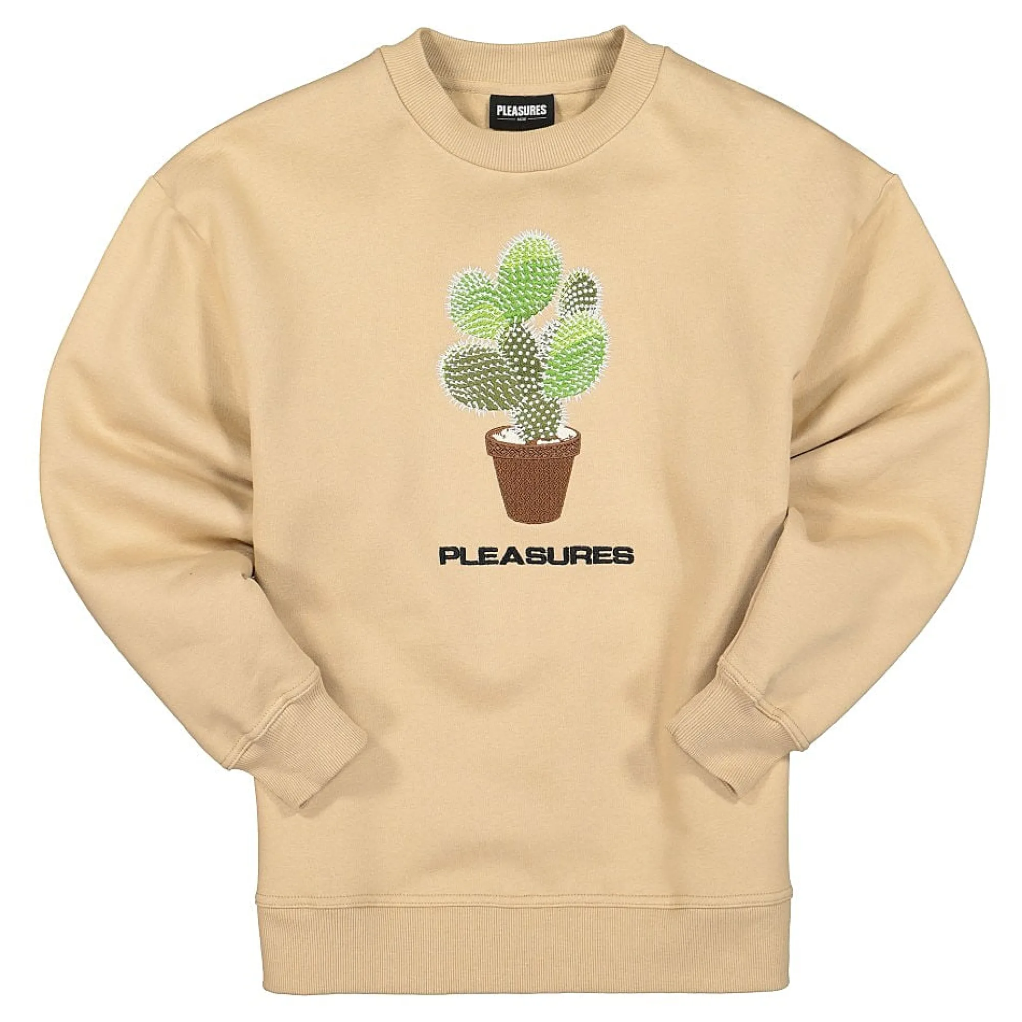 Sweatshirts & Hoodies^Pleasures Spike Embroidered Crewneck Tan