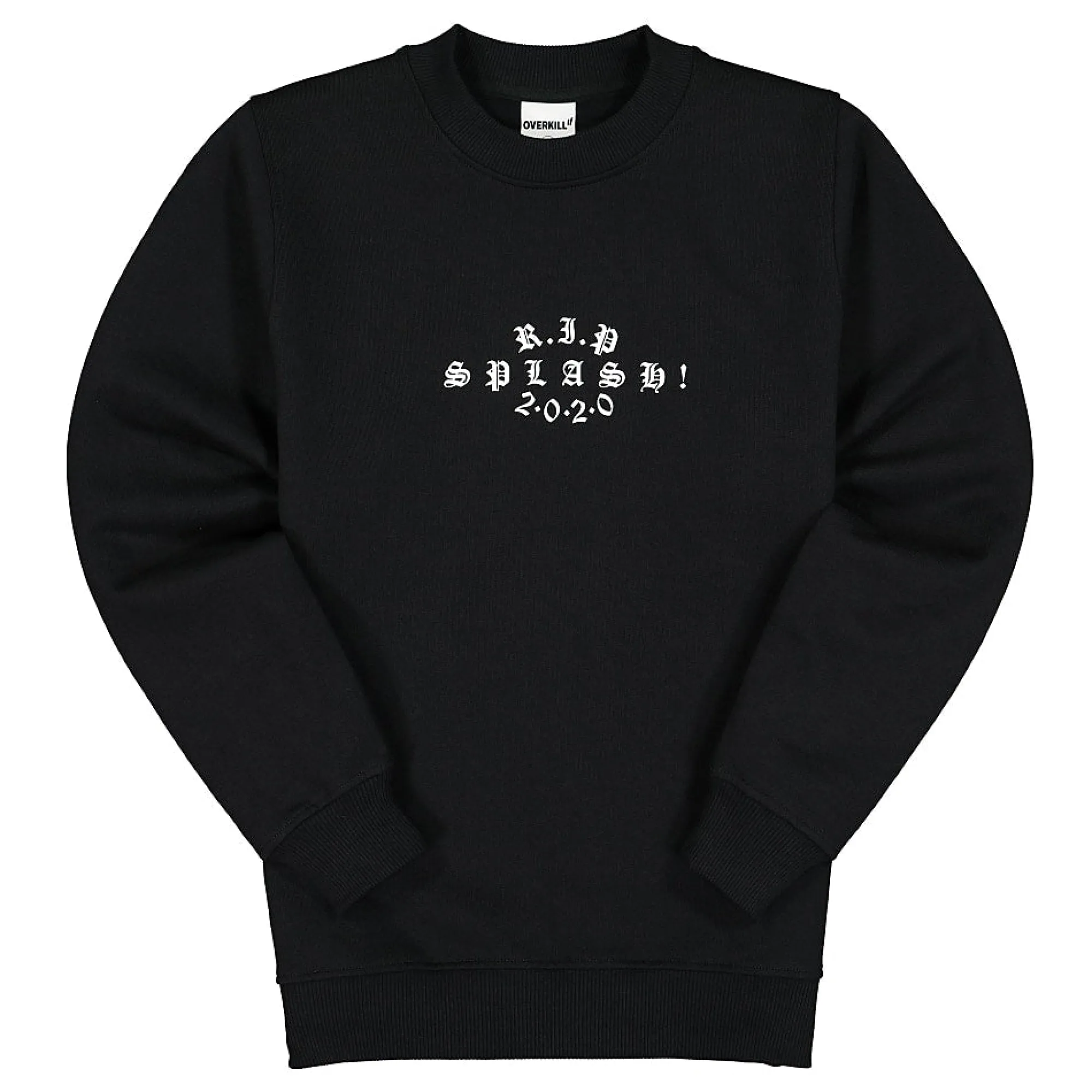 Sweatshirts & Hoodies | Sweatshirts & Hoodies^Overkill splash! x RIP 2020 Graveyard Crewneck Black