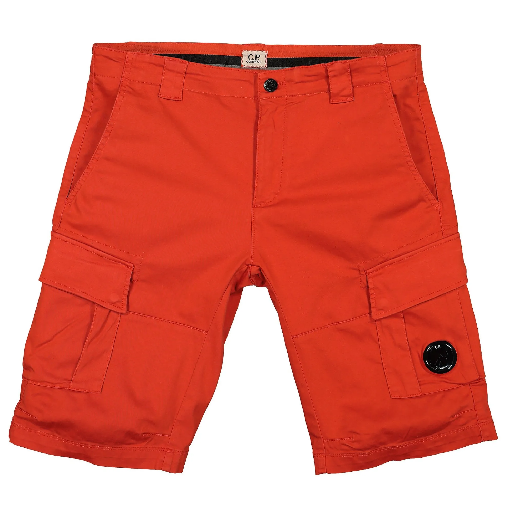 Pants & Shorts^C.P. Company Stretch Sateen Cargo Shorts FieryRed