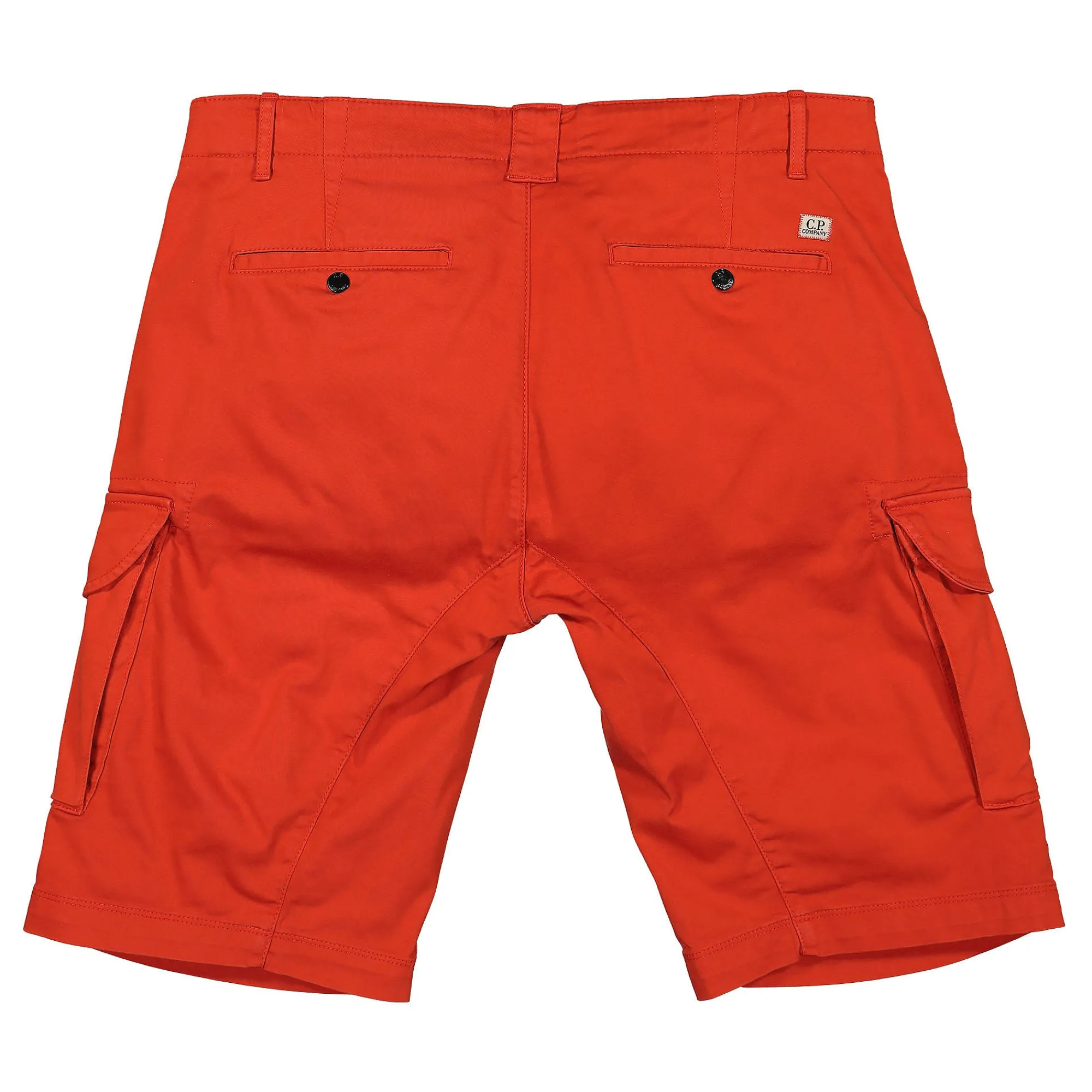 Pants & Shorts^C.P. Company Stretch Sateen Cargo Shorts FieryRed