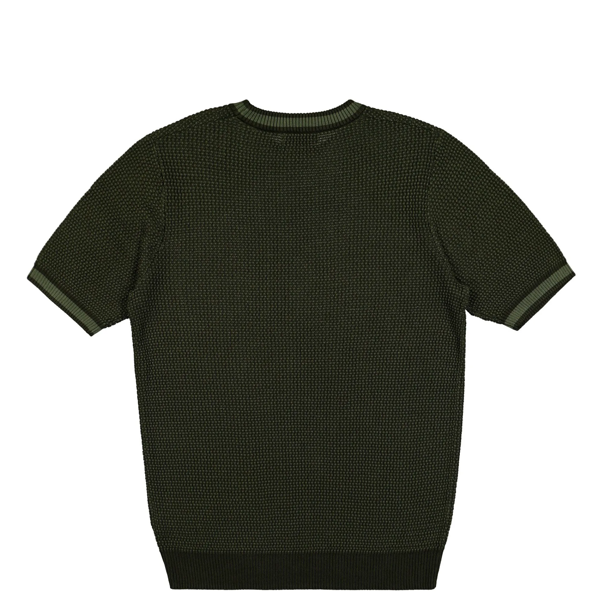 T-Shirts & Long Sleeves^Fred Perry Textured Knitted T-Shirt HuntingGreen