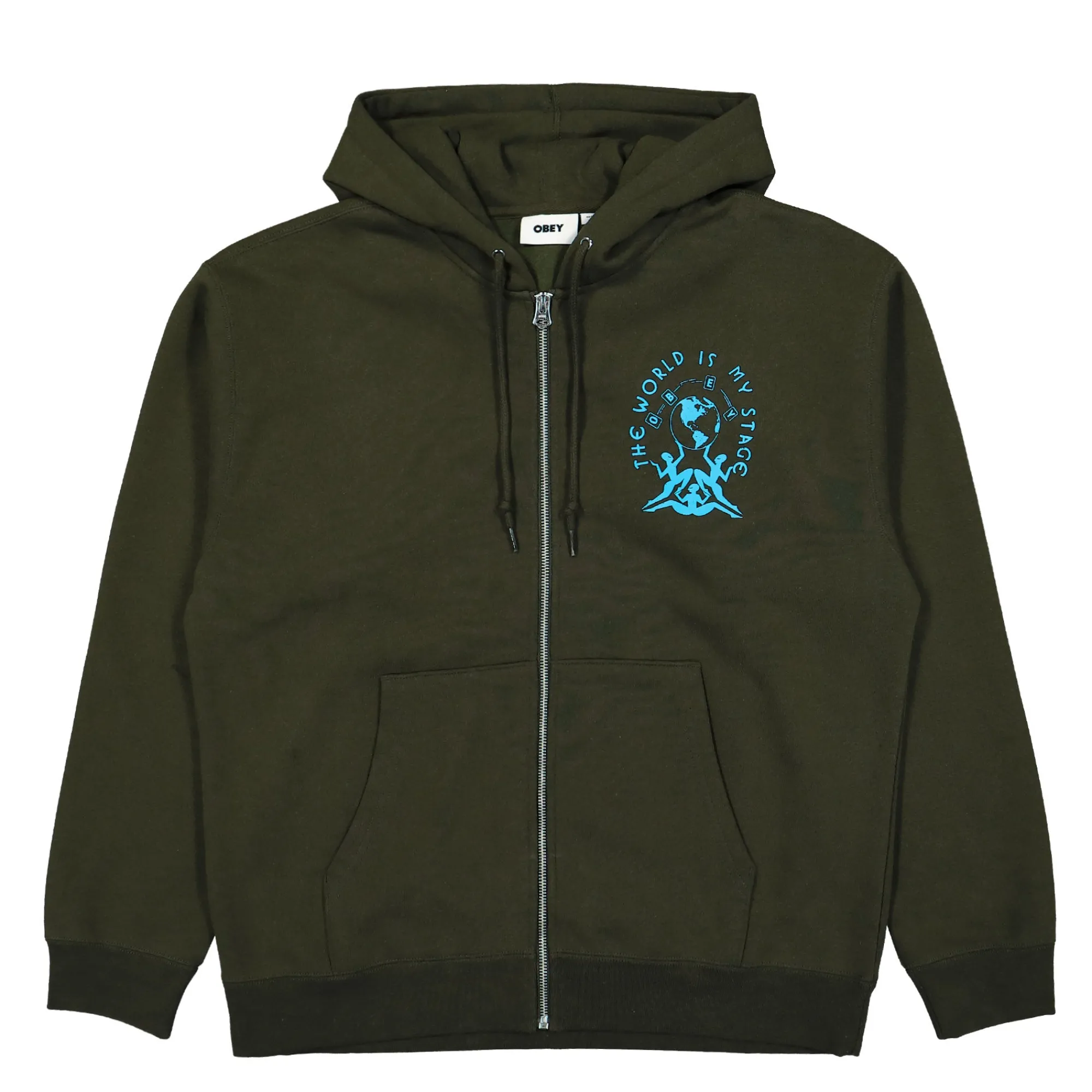 Sweatshirts & Hoodies^Obey The World Is My Stage Hoodie Rosin