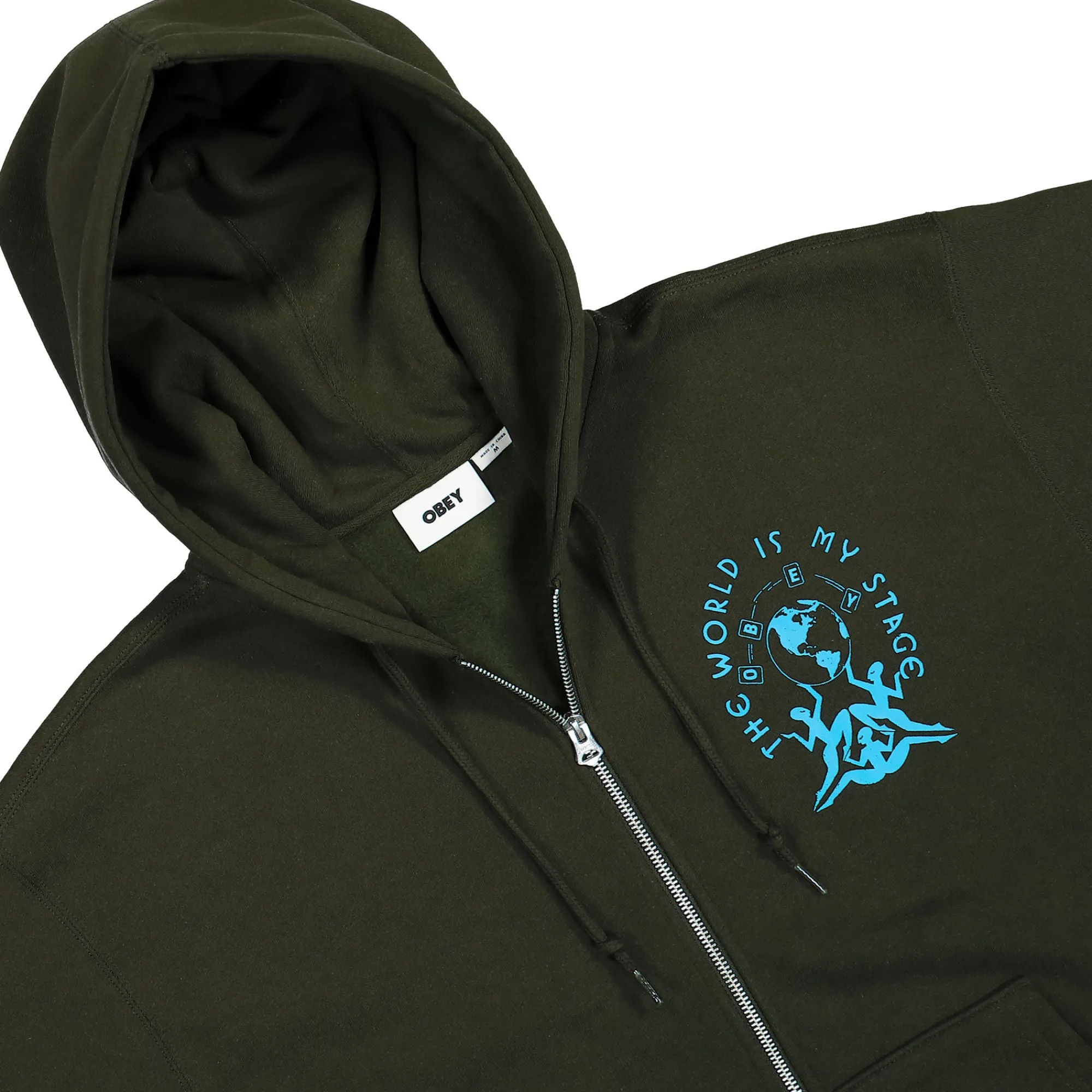 Sweatshirts & Hoodies^Obey The World Is My Stage Hoodie Rosin