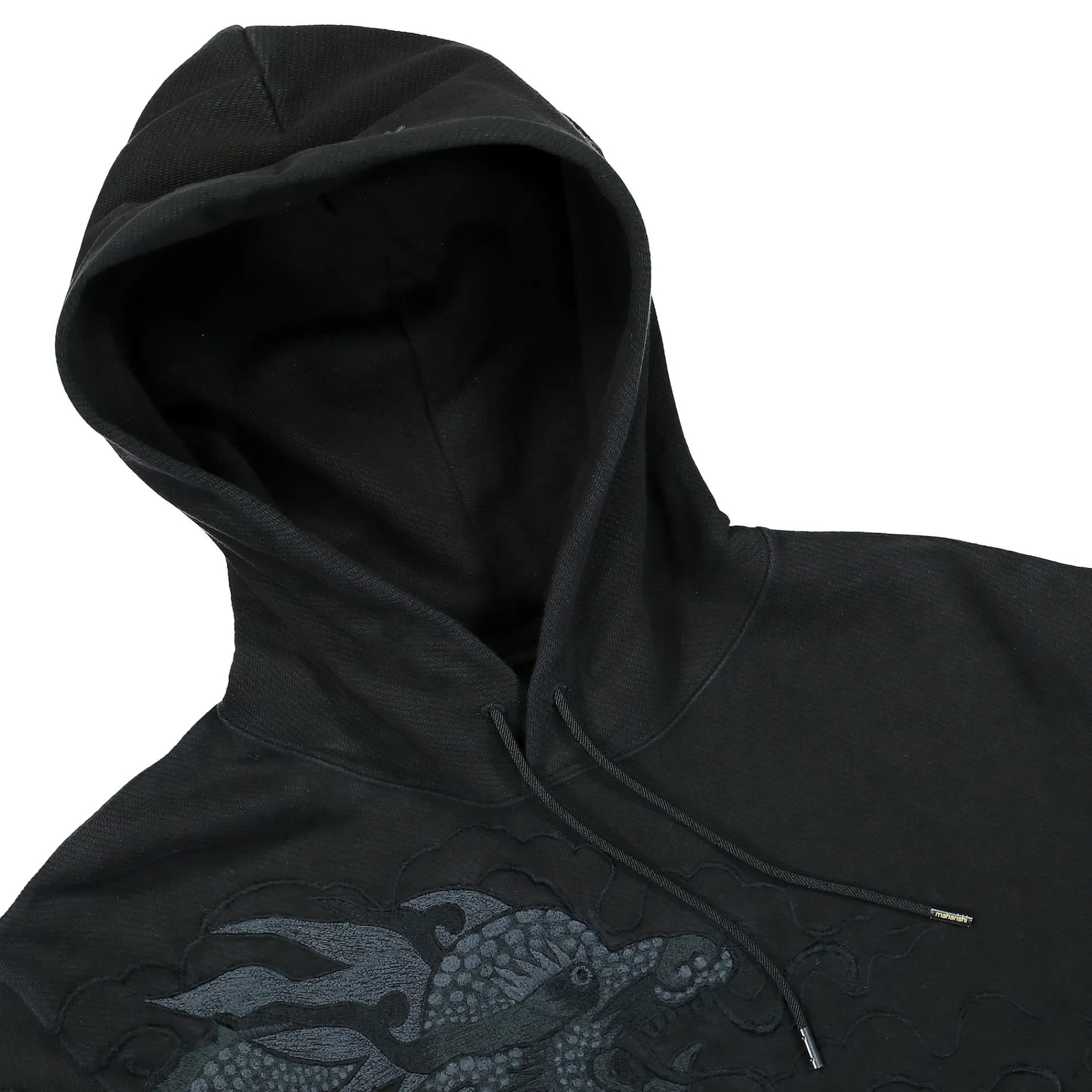 Sweatshirts & Hoodies^Maharishi Tibetan Dragon Hooded Sweat Black