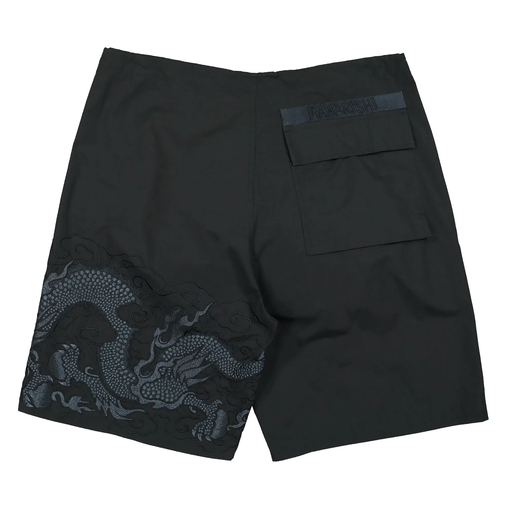 Pants & Shorts^Maharishi Tibetan Dragon U.S. Snoshorts Black