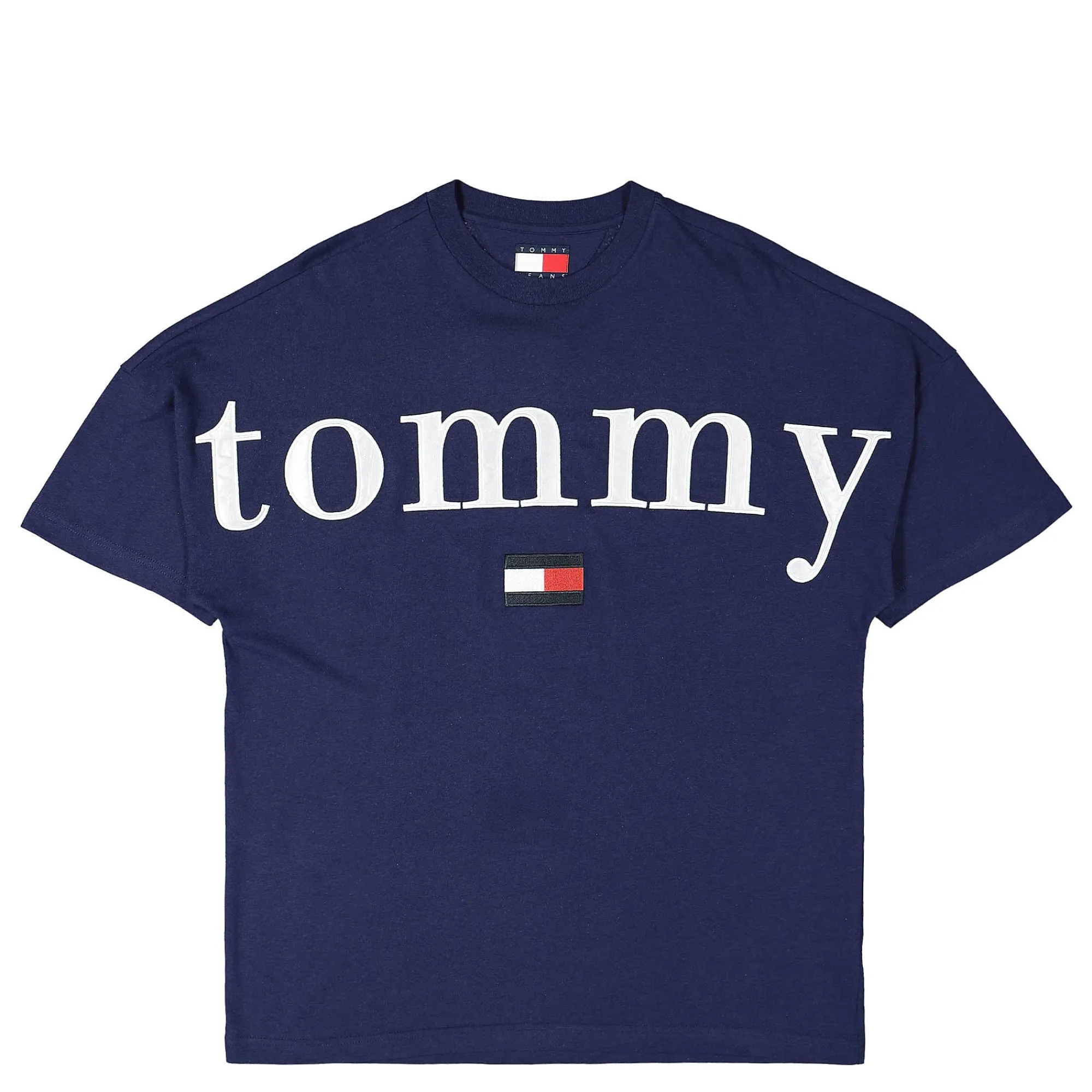 T-Shirts & Long Sleeves^Tommy Jeans TJCU Split HEM Tommy Tee YaleNavy