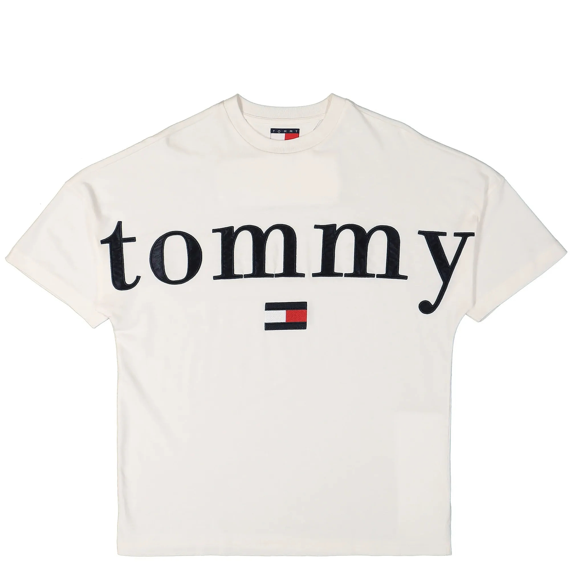 T-Shirts & Long Sleeves^Tommy Jeans TJCU Split Hem Tommy Tee AncientWhite