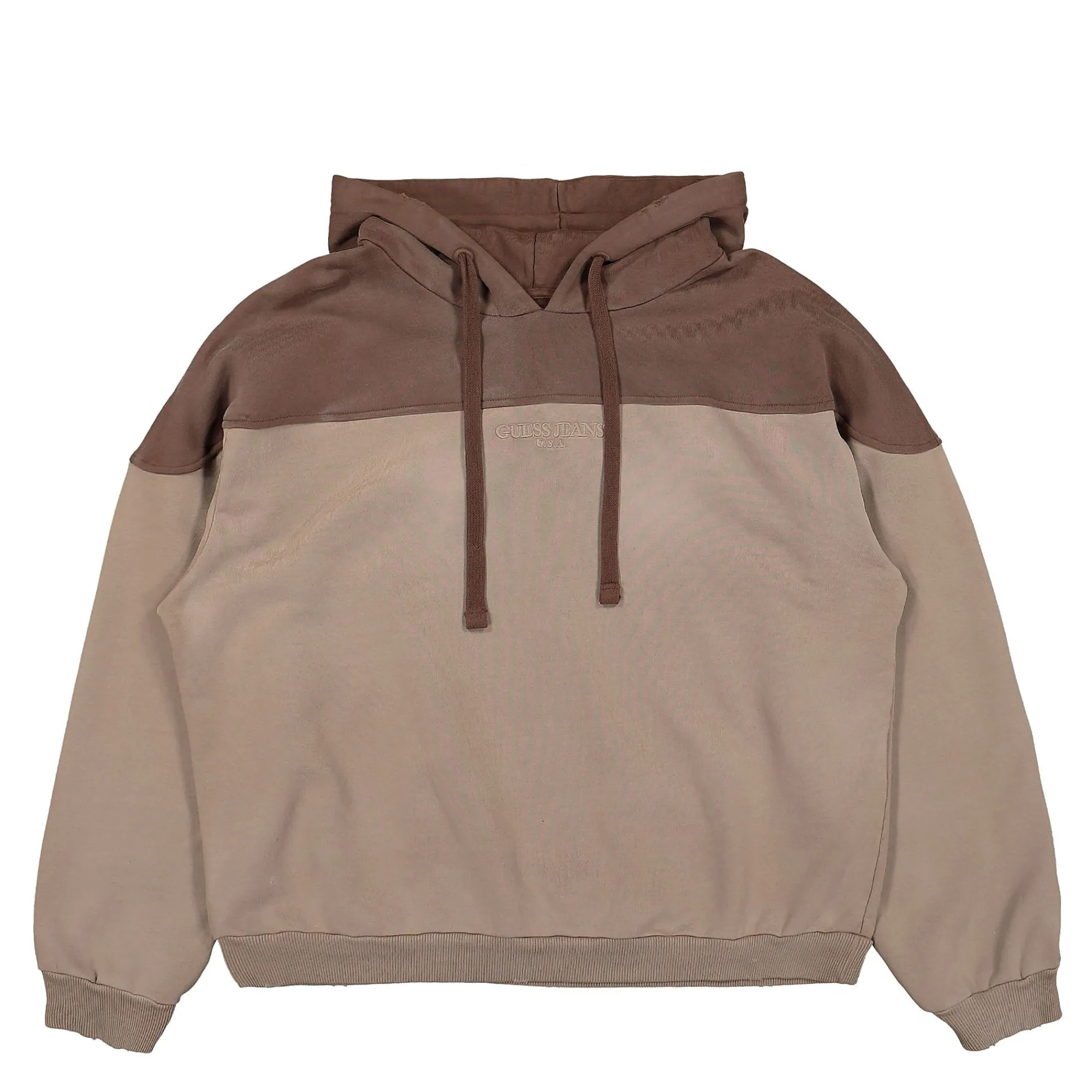 Sweatshirts & Hoodies^GUESS U.S.A. Two Tone Hoodie RoastedAlmond