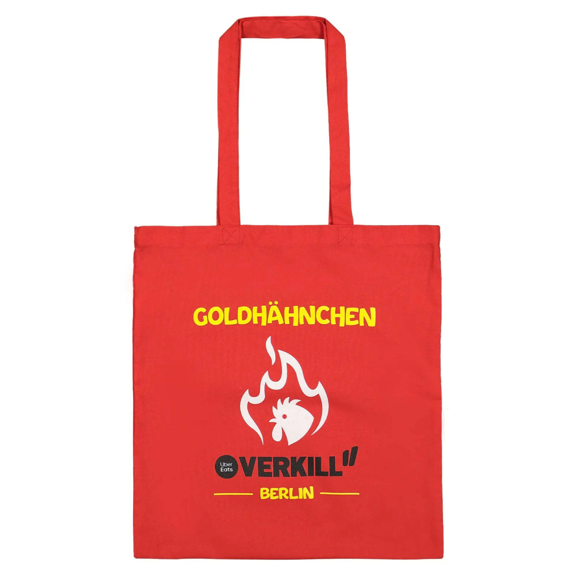 Bags & Backpacks | Bags & Backpacks^Overkill Uber Eats Goldhähnchen Tote Bag Red