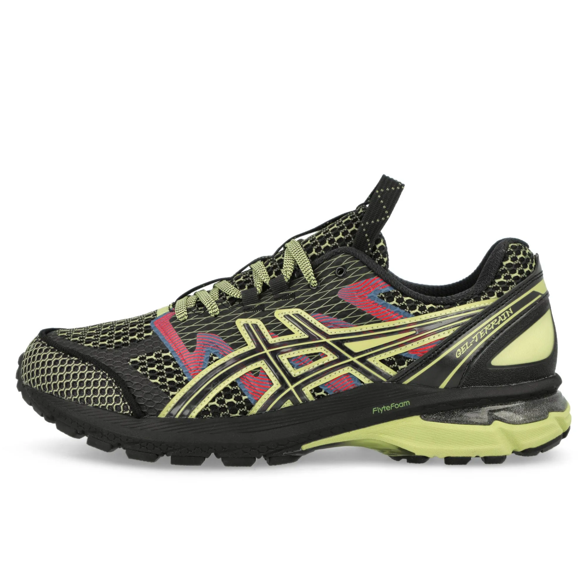 Low Tops | Outdoor & Performance^Asics US4-S Gel-Terrain Black/NeonLime