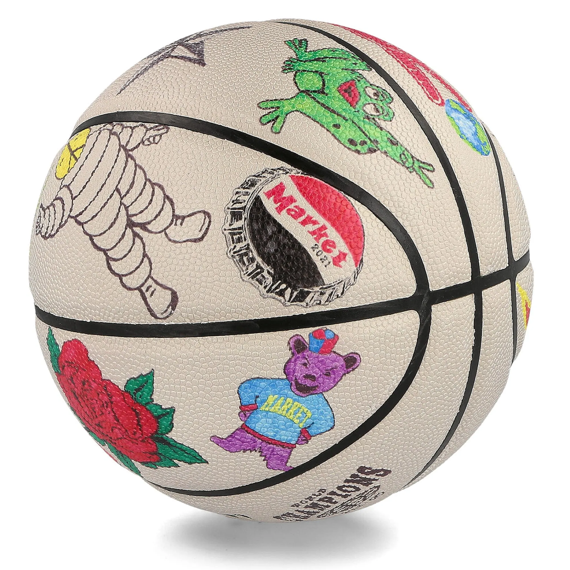 Sports Equipment | Sports Equipment^Market Varsity Hand-Drawn Basketball Cream