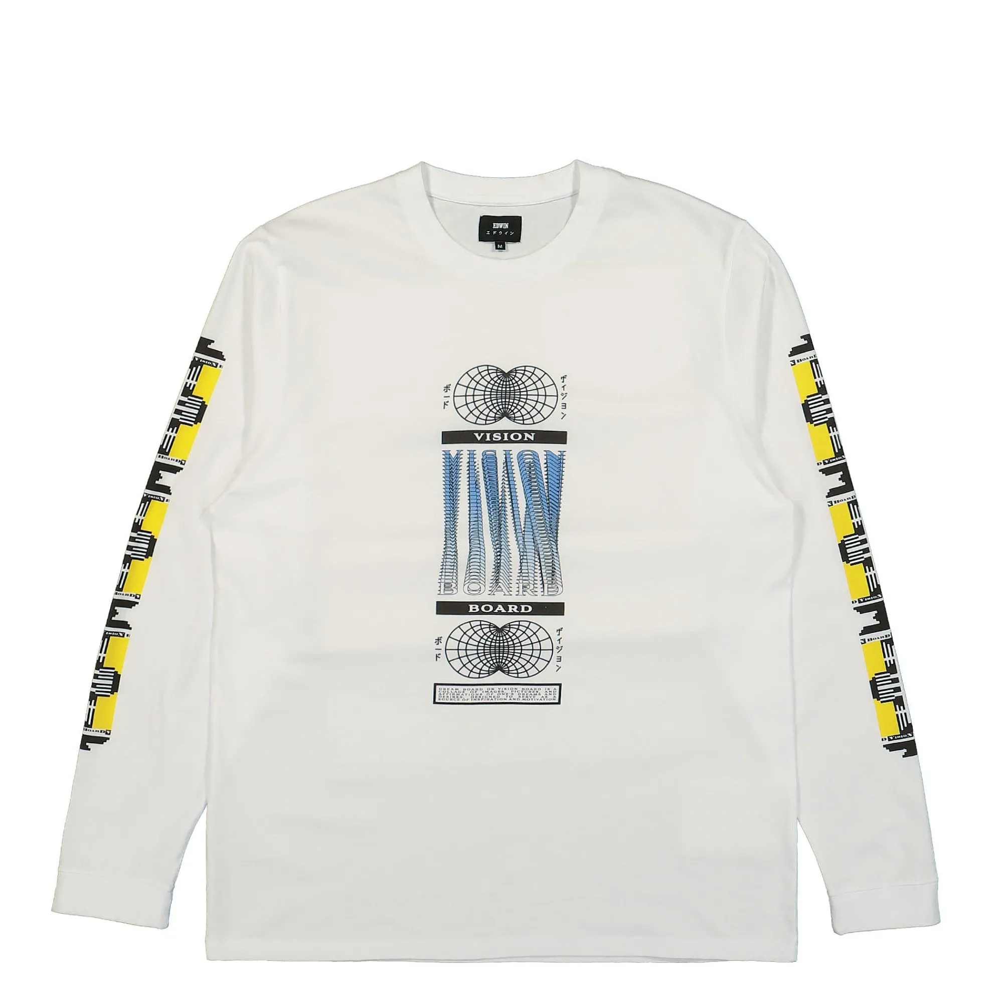 T-Shirts & Long Sleeves^Edwin Vision Board LS T-Shirt White