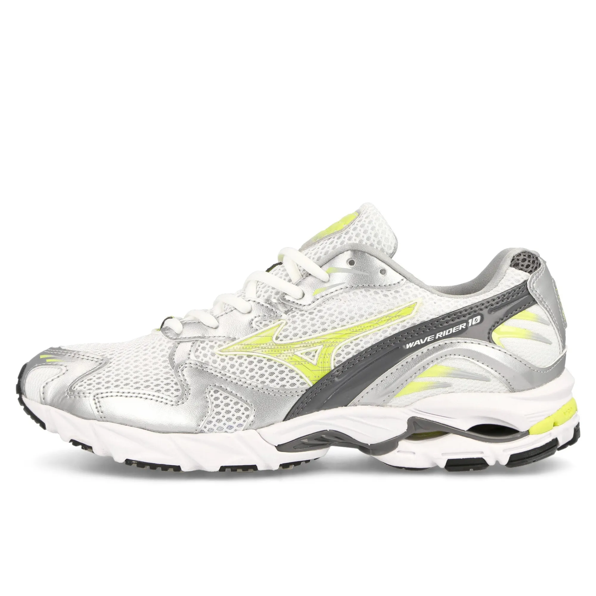 Low Tops | Retro & Running^Mizuno Wave Rider 10 White/SunnyLime/Silver